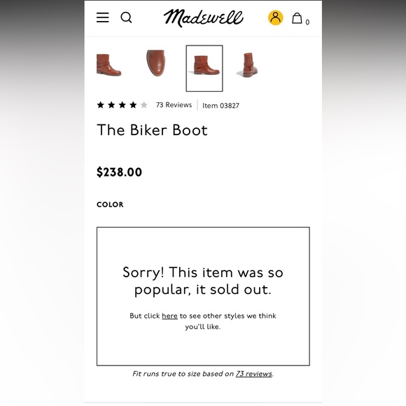 Madewell The Biker Boot black womens size 8.5 - Picture 2 of 8